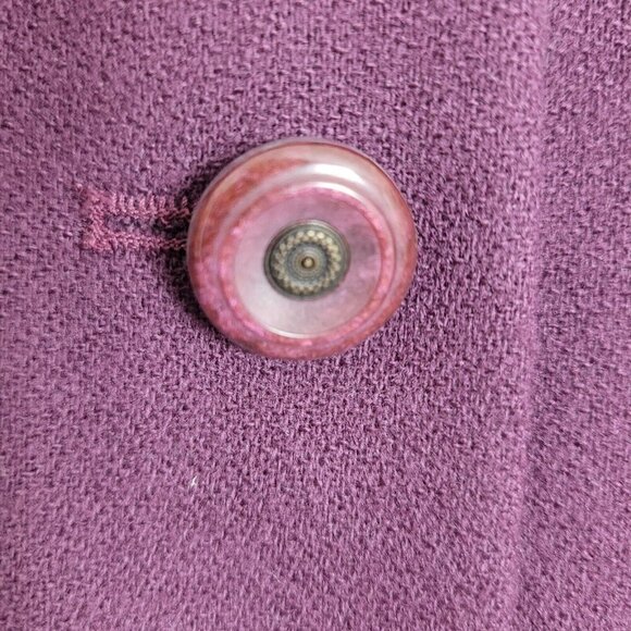 Vintage Pendleton Suit Blazer Sz 10 Eggplant Purple 100% New Wool Made In USA - Picture 3 of 11